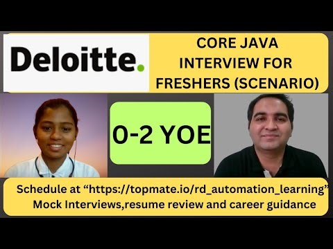 Deloitte Java Interview Questions | Core Java Interview Questions