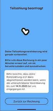 BFS-App - Teilzahlung vereinbaren