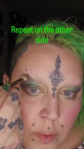 Goth glam! Get ready with me 💚 #gothmakeup #makeuptutorial #makeup #grwmmakeup #eyemakeuptutorial | Always Alternative