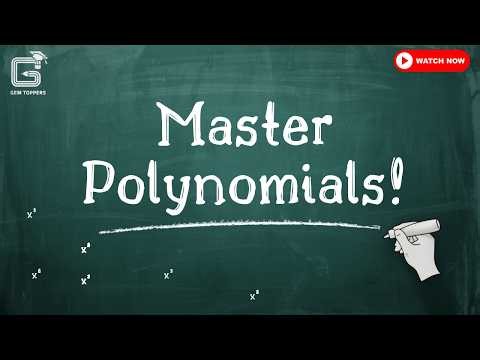 📘 Class 10 Maths | Polynomials | Complete Chapter | CBSE 2026 🚀