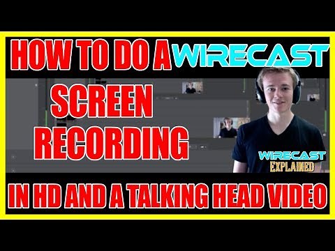 How to Do A Wirecast Recording - Doing an HD Screen Capture and Talking Head