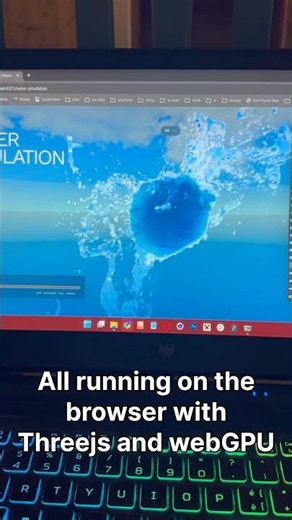 WebGPU Fluid Simulation: Adding Gravity & Splash Physics