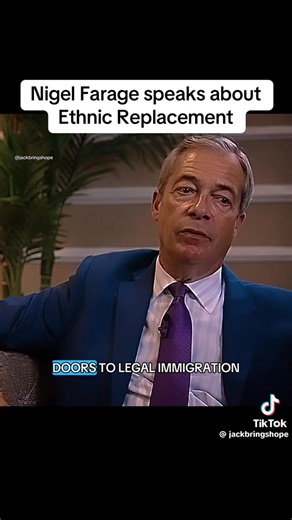 Nigel Farage speaks on ethnic replacement 🔥 🇬🇧 | Turning Point Australia