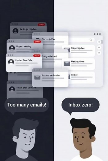 Before vs After Temp Mail: How Temp Mail Plus Cleans Your Inbox Instantly! #tempmail #lifehacks