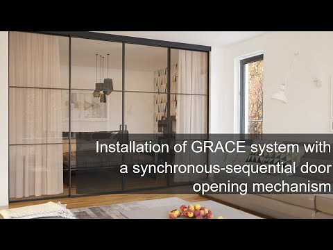 GRACE sliding door system: installation of a synchronous-sequential door opening mechanism