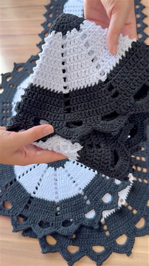 Perfect crocheted kitchen set! 🖤