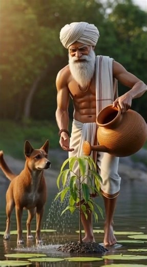 The Farmer, His Dog & the Mango Tree of Hope #ai #cartoon