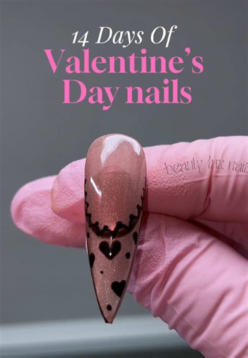 Valentine's Day Polka Dot Cat Eye Nail Tutorial