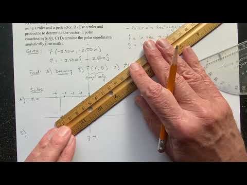 Convert a Position Vector from Rectangular to Polar Coordinates - A Physics Problem Solved