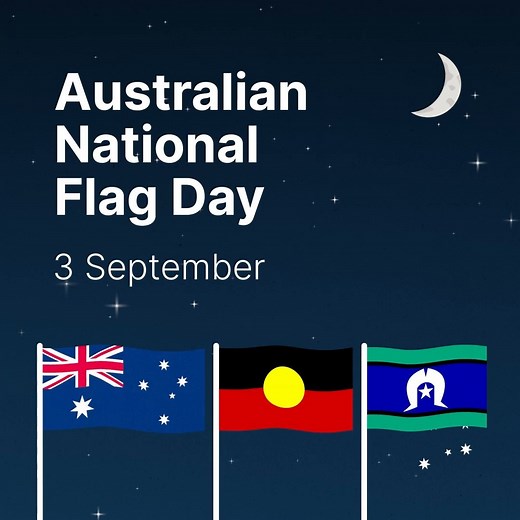 Australian Government on Instagram: "Today we celebrate Australian National Flag Day. The Australian Flag was first flown on 3 September 1901, over the dome of the Exhibition Building in Melbourne."