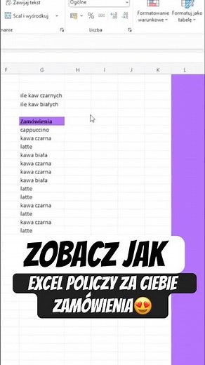Jak policzyć zamówienia w Excelu? #excelformula