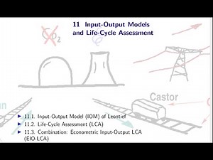 Lecture 11: Input-Output Models and Life-Cycle Assessment