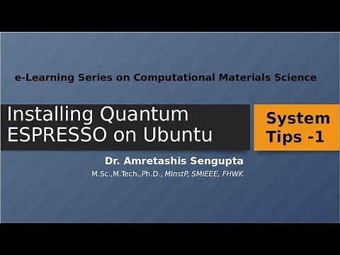 Installing Quantum ESPRESSO on Ubuntu 18.04LTS