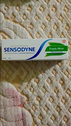 Sensodyne fresh mint review#fresh mint#toothpaste#sensodyne#toothpaste review