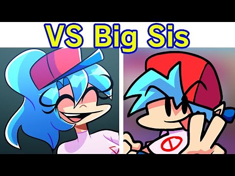 Friday Night Funkin' - VS Big Sister FULL WEEK + Cutscenes (FNF Mod/Hard) (BF Sister)