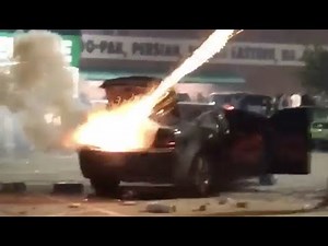 Fireworks Explode Inside Car