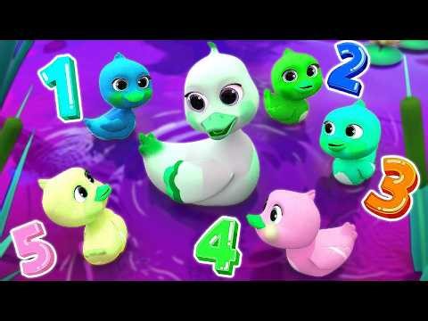 🐥Five Little Ducks (2 Minute Loop)🎶 Fun Sound Mashup Remix Happy Quack Dance Nursery Rhyme Adventure