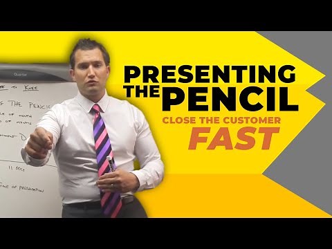 Car Sales Training: Presenting the Pencil ... Close The Customer Fast