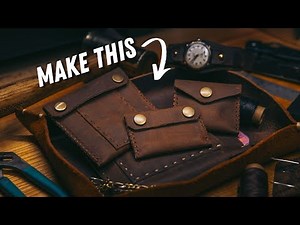 How To Make A Simple Leather Pouch - Easy Leather Project