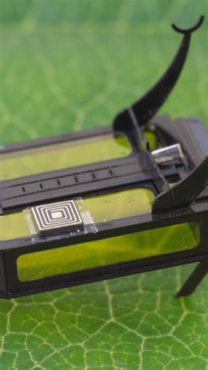 Science Magazine on Instagram: "Robots tend to be powered by batteries and plug sockets. But the RoBeetle is a little different. This insect-size microbot (defined as weighing less than 1 gram) runs on methanol, a type of alcohol commonly found in solvents and antifreeze. Liquid fuels like methanol hold more energy per unit volume than batteries, especially on a small scale. This means methanol-powered microbots don’t require an additional external power source, such as wires or electromagnetic 