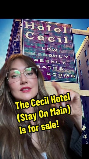 The Cecil Hotel is for sale! This infamous Cecil Hotel (also known as “Stay On Main”) was home to the Night Stalker, inspiration for American Horror Story: Hotel & most recently the scene of the unfortunate passing of guest, Elisa Lam, has been listed for sale. No exact asking price has been mentioned (that I can find, at least 🤷‍♀️) but comparisons were made to the Mayfield Hotel sale price which was going for $205,000.00 • #CecilHotel #TrueCrime #Paranormal #LA #History