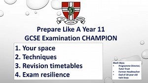 Year 11 revision session recording for parents and students