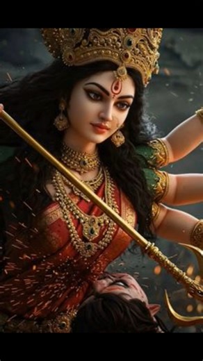 🔥 🚩 जब माता रानी साथ हो, तो डर किस बात काहर मुश्किल आसान हो जाती है 🙏जय माता दी 🌺 #maadurga #mata
