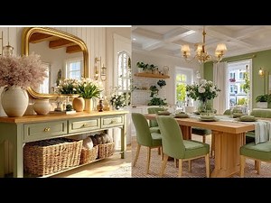 Romantic French Cottage Makeover | Cozy and Elegant Vintage Green and Cream Farmhouse