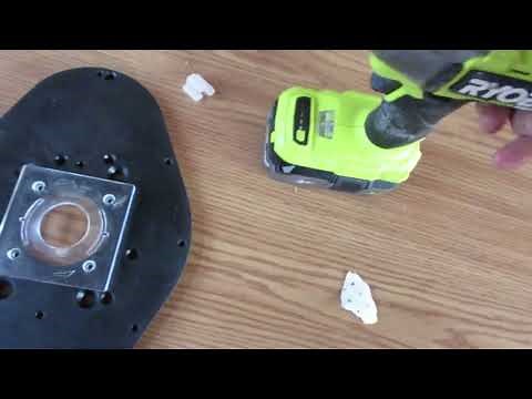 HOW TO USE A RYOBI 18V ROUTER ON A RYOBI ROUTER TABLE.
