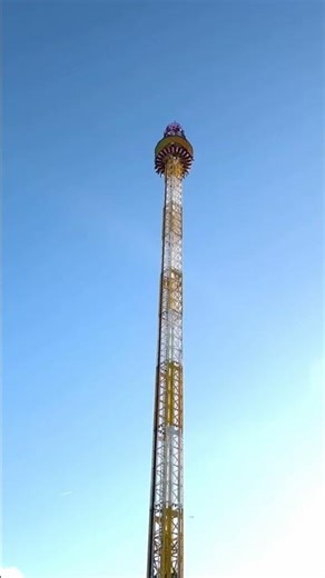 Hangover BIG Drop Tower 🤕 #London #WinterWonderland #rollercoaster #Christmas
