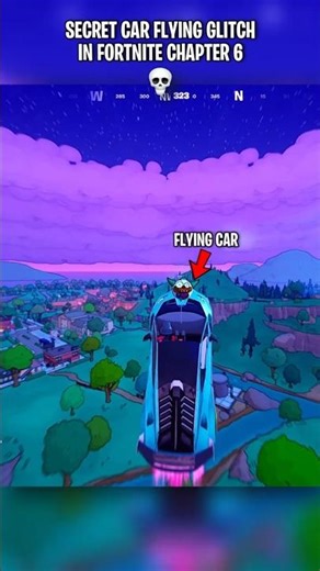 Secret Car Flying Glitch in Fortnite Chapter 6 🤯 #fortnite #fortniteclips