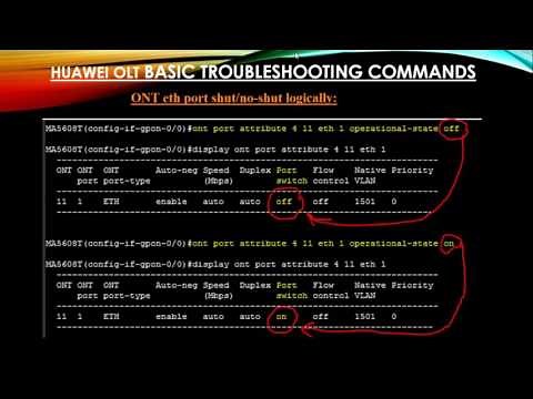 GPON Huawei OLT Basic Troubleshooting commands part 3