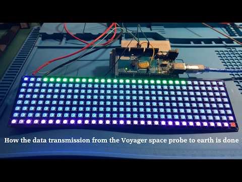 How the data transmission from the Voyager space probe to earth is done #space #voyager1