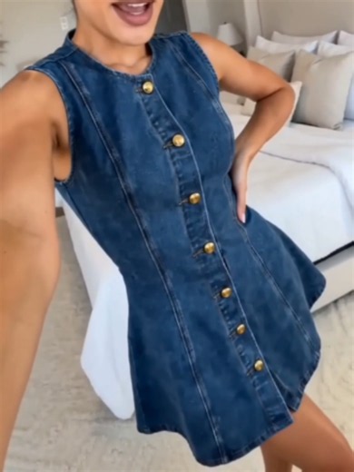 Vestido casual primavera-verano para citas y paseos