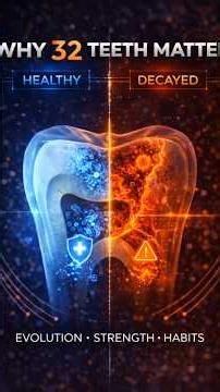 Why do humans have exactly 32 teeth?Not 31. Not 33 #Biology #Enamel #science #teeth #evolution