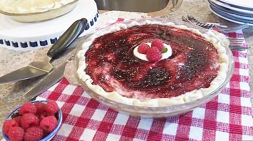 Favorite dessert sold out? Make the Kneaders Raspberry Cream Cheese Pie at home