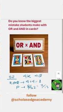 IGCSE Cards Probability Made Easy: OR vs AND