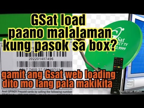 load ng GSat paano malalaman kung pasok ang load #taycotv#tutorial#gsatpinoy