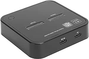 2Bay M.2 SSD Duplicator, K3016SG1 B + M Key Offline Clone Disk Copy, Tool-Free Type- C to SATA SSD Enclosure, for PCLaptop ComputersSmart TVsPS4, Support One-Key System Disk Copy(US)