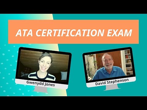 ATA Certification Exam: Interview with David Stephenson