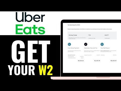 How To Get Your W2 From Uber Eats 2025 (EASY GUIDE)