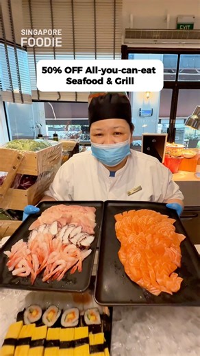 50% OFF buffet dinner at Ellenborough Market Café, featuring a wide spread of seafood, unlimited Korean BBQ, Hokkaido Shorobuta Pork Shabu Shabu, Japanese dishes, and more! Simply quote “SingaporeFoodie50” upon payment. 📅 Shirobuta Buffet: Dinner Fri–Sun & PH | Valid till 16 Nov 2025 ✅ Promo codes valid for all buffets ⚠️ T&Cs apply Terms & Conditions: •⁠ Applies to adult buffet prices only, up to 10 diners per bill. •⁠ Not valid for à la carte items or beverages. •⁠ Not valid on eve of and on 