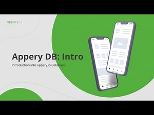Introduction into Appery.io Database