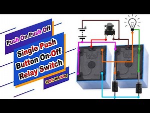 push button on off relay Circuit | Soft Switch Relay | Electruino DIY | Electronics projects