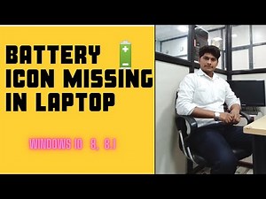 battery icon missing from taskbar | how to enable or disable battery 🔋 icon