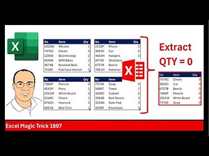 Excel Formula to Create Inventory Reorder List from Multiple Tables. VSTACK & FILTER Fun! EMT 1899