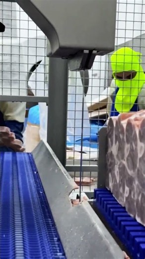 Automated Meat Slicing Machine! 🥩⚡️ #shorts #machinery #satisfying