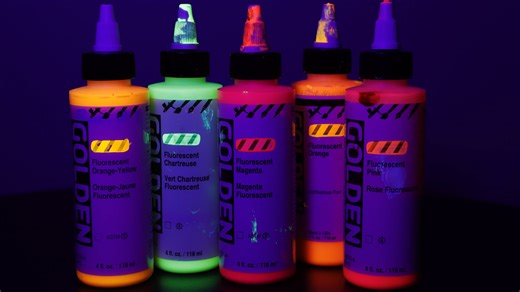 Fluorescents Are Fun! - Check out the GOLDEN Range or Fluorescents
