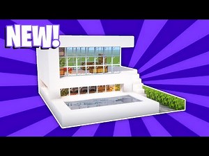 Minecraft : How To Build a Small Modern House Tutorial (#33) (Minecraft House Tutorial)