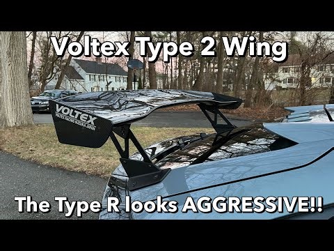 Making my 2021 Honda Civic Type R MUCH MORE AGGRESSIVE!! | Voltex Type 2 Wing | Install